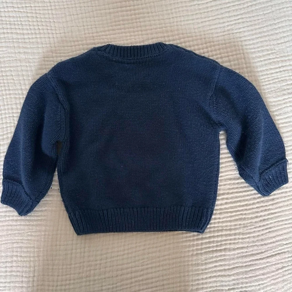 M&S Collection Heart Knitted Sweater Girls 3-4 yrs